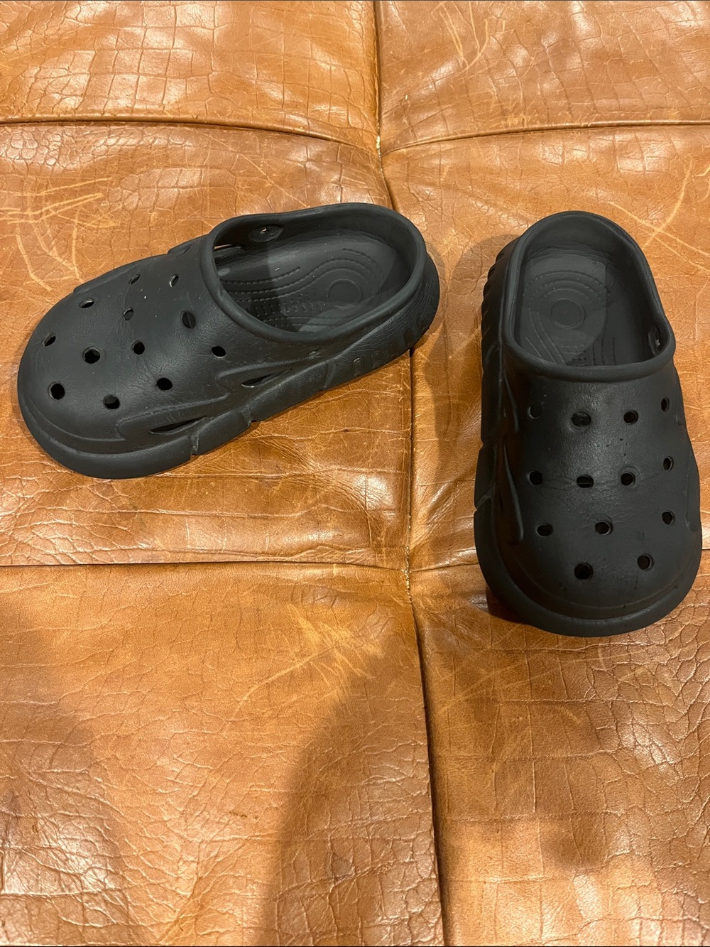 Kids Black Slip-On Comfort Clogs